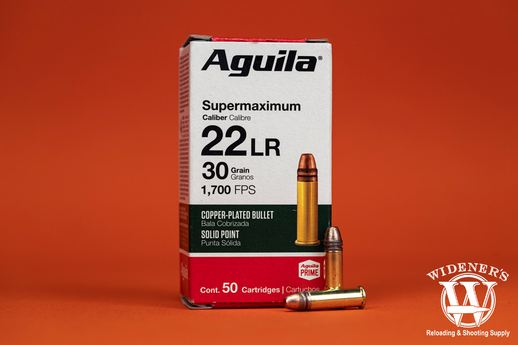a photo of supermaximum aguila 22LR ammo