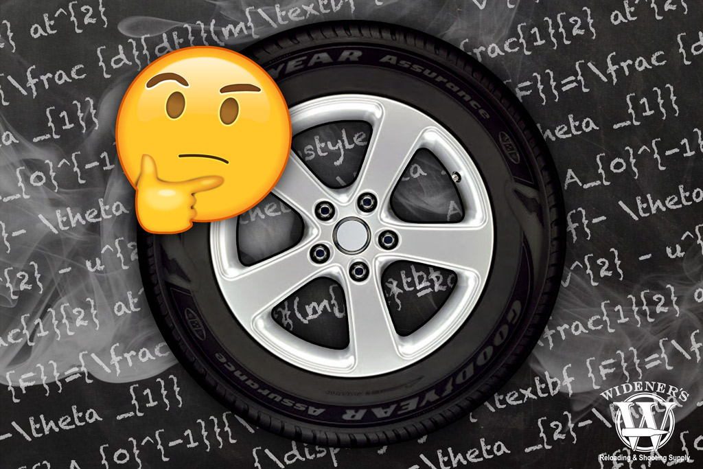 a photo of a tire with an emoji